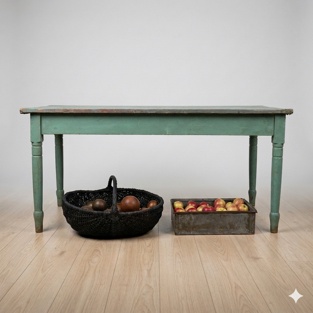 ZINC TOP TABLE